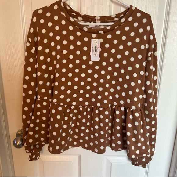 NWT- Size L- Jillian Harris x Joe Fresh Peplum Top - Picture 3 of 5